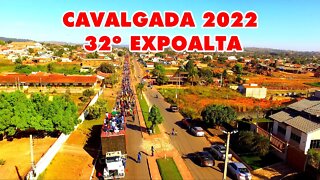 Imagens Aereas da Cavalgada da 32º Expoalta 2022