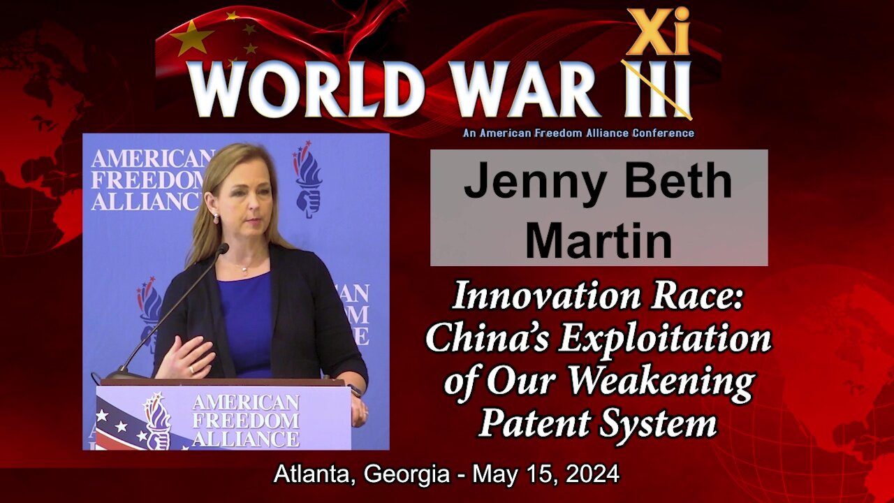 Jenny Beth Martin: Innovation Race - China's Exploitation of our Weakening Patent System