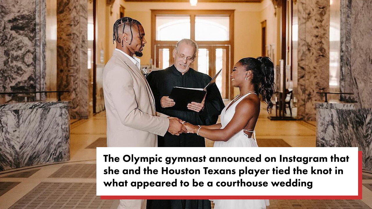 Olympic gymnast Simone Biles marries Jonathan Owens: 'I do'