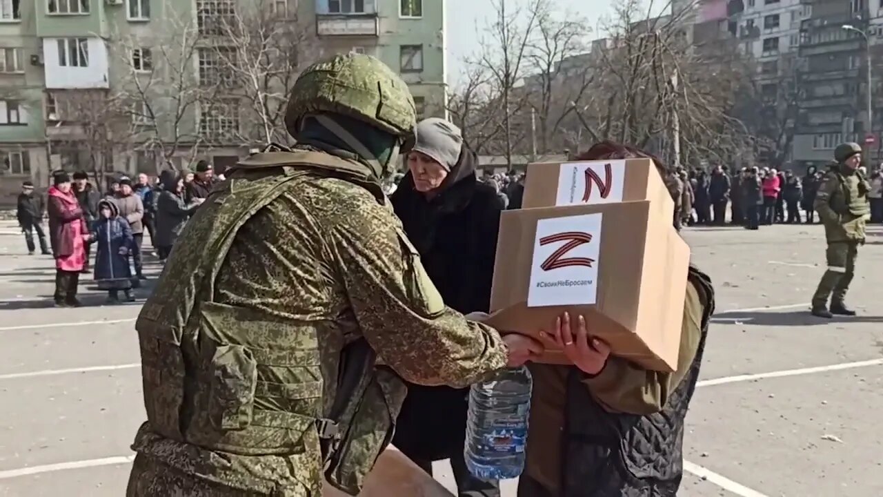 Russian Troops Providing Humanitarian Aid To The Residents Of Liberated Areas In Ukraine