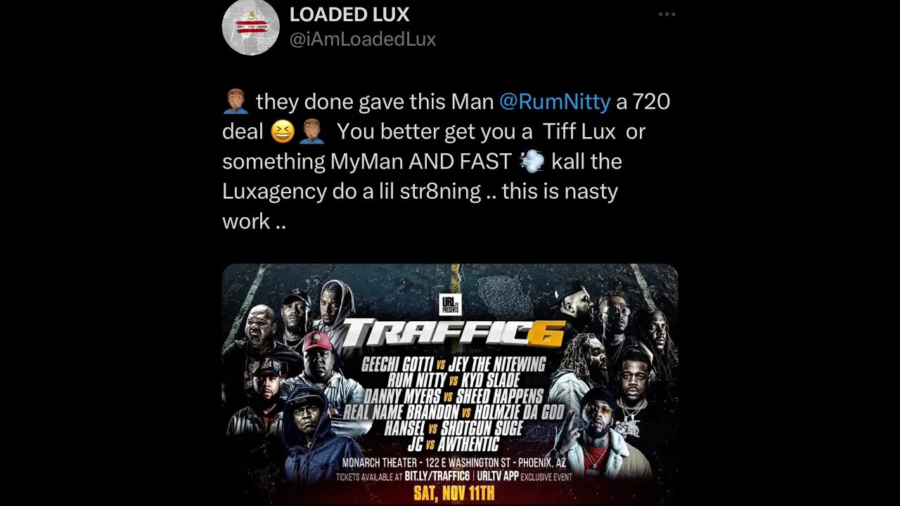 LOADED LUX GOING CRAZY ON RUM NITTY + EAZY THE BLOCK CAPTAIN? ANGER MANAGEMENT 2 GOING DOWN