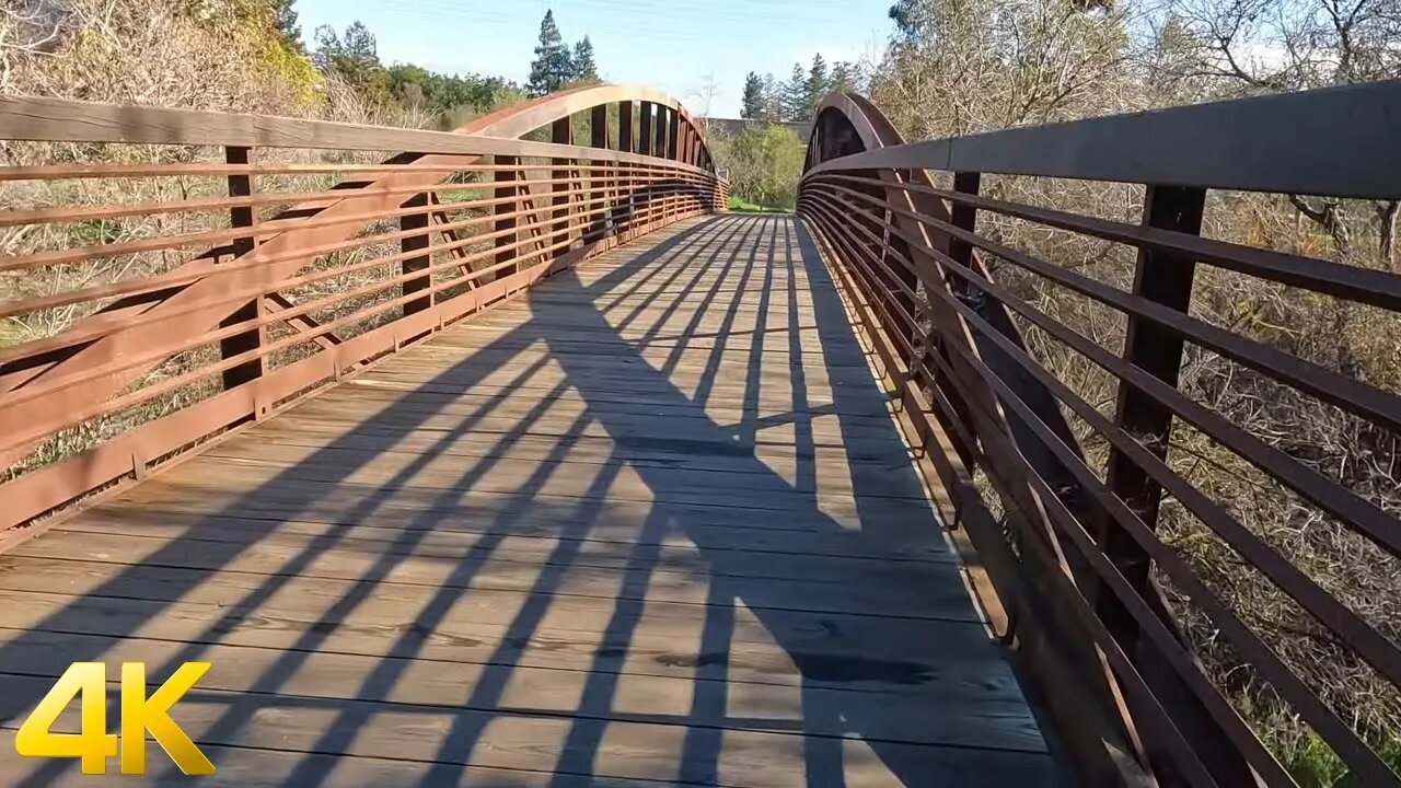 4K Virtual Hike - Los Gatos Trails - Camden Ponds to Campbell Park - Bay Area Hiking Trails