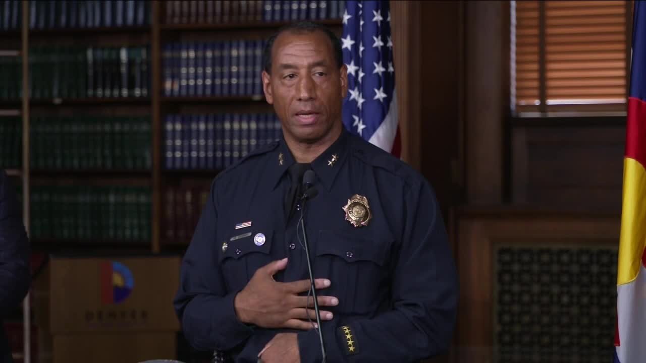 Denver mayor introduces Ron Thomas as acting police chief