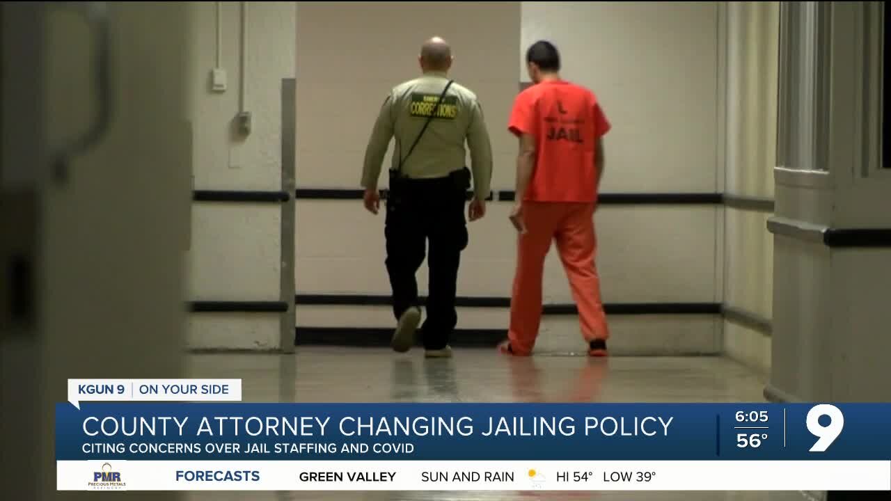 Pima County Attorney changing jailing policy