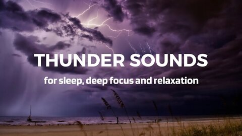 ⚡The Thunder sounds that you've been waiting for ∾ Distant Thunder Sounds For Sleeping, Relaxing 🌩