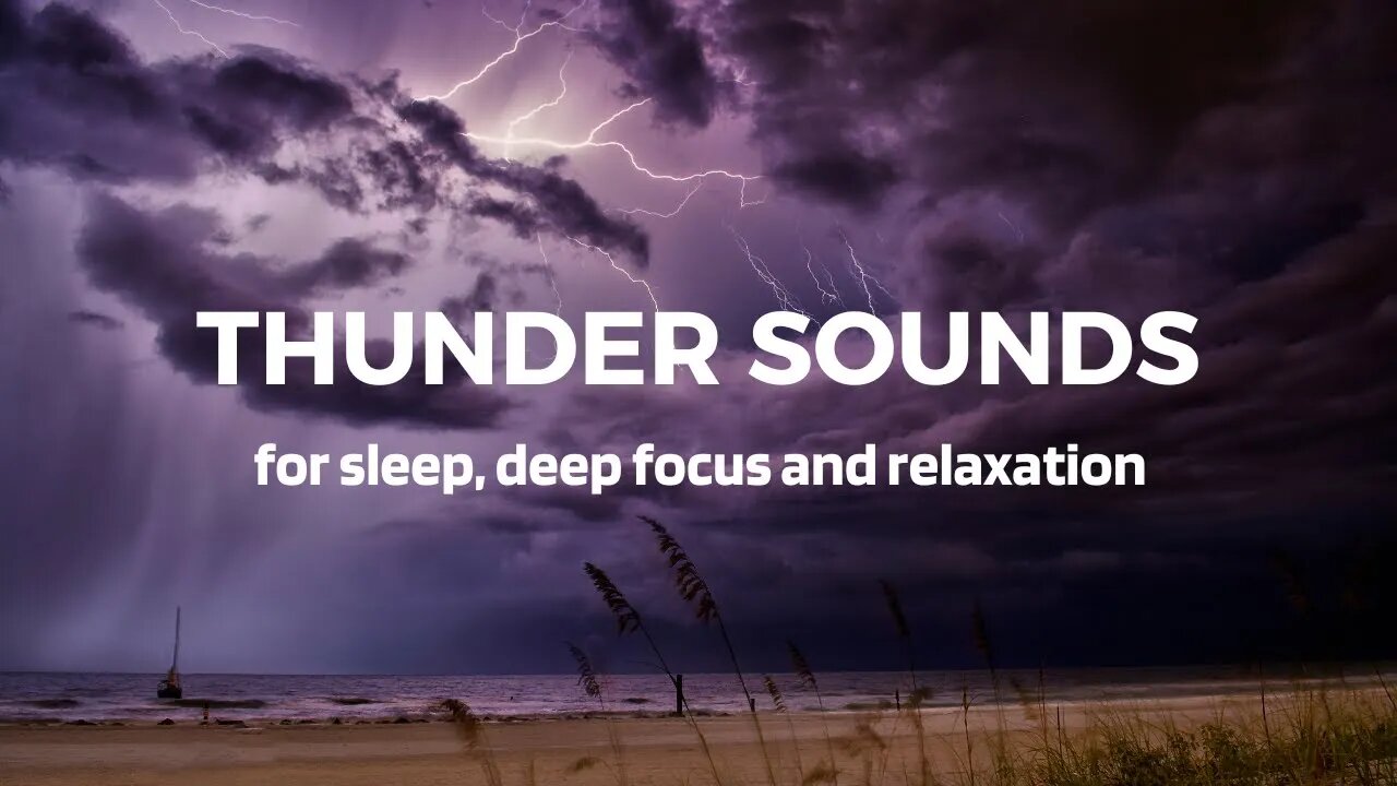 ⚡The Thunder sounds that you've been waiting for ∾ Distant Thunder Sounds For Sleeping, Relaxing 🌩
