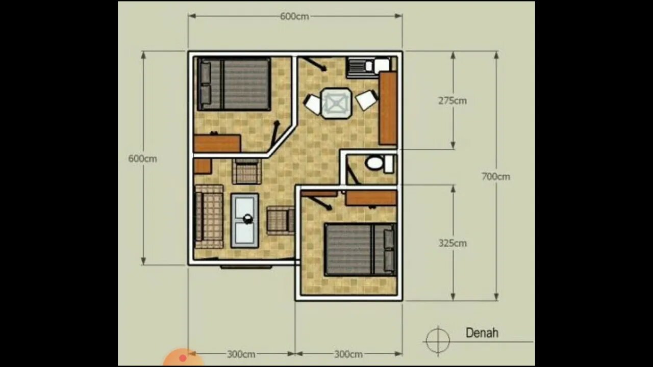 planta baixa casa pequena 6x6