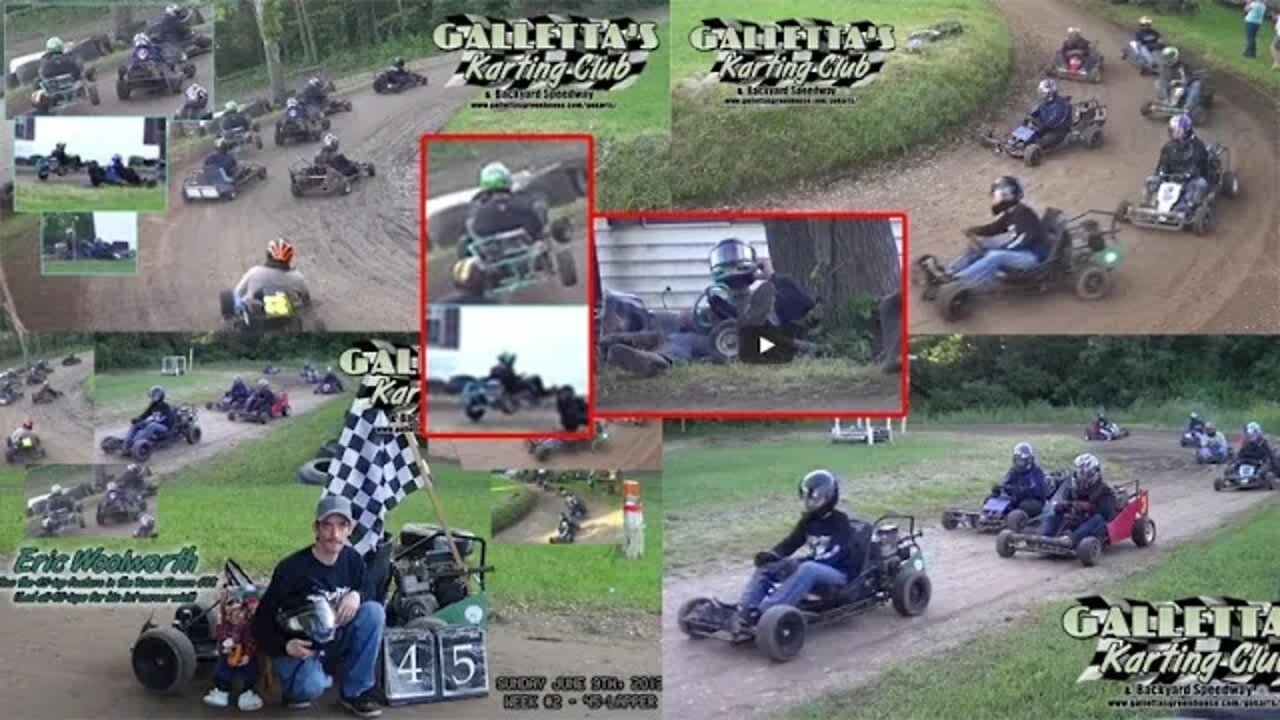 2013/6/9 pt.2 - Galletta's Karting: BIG TRUAX CRASH & 45-Lap Feature [HD Version]