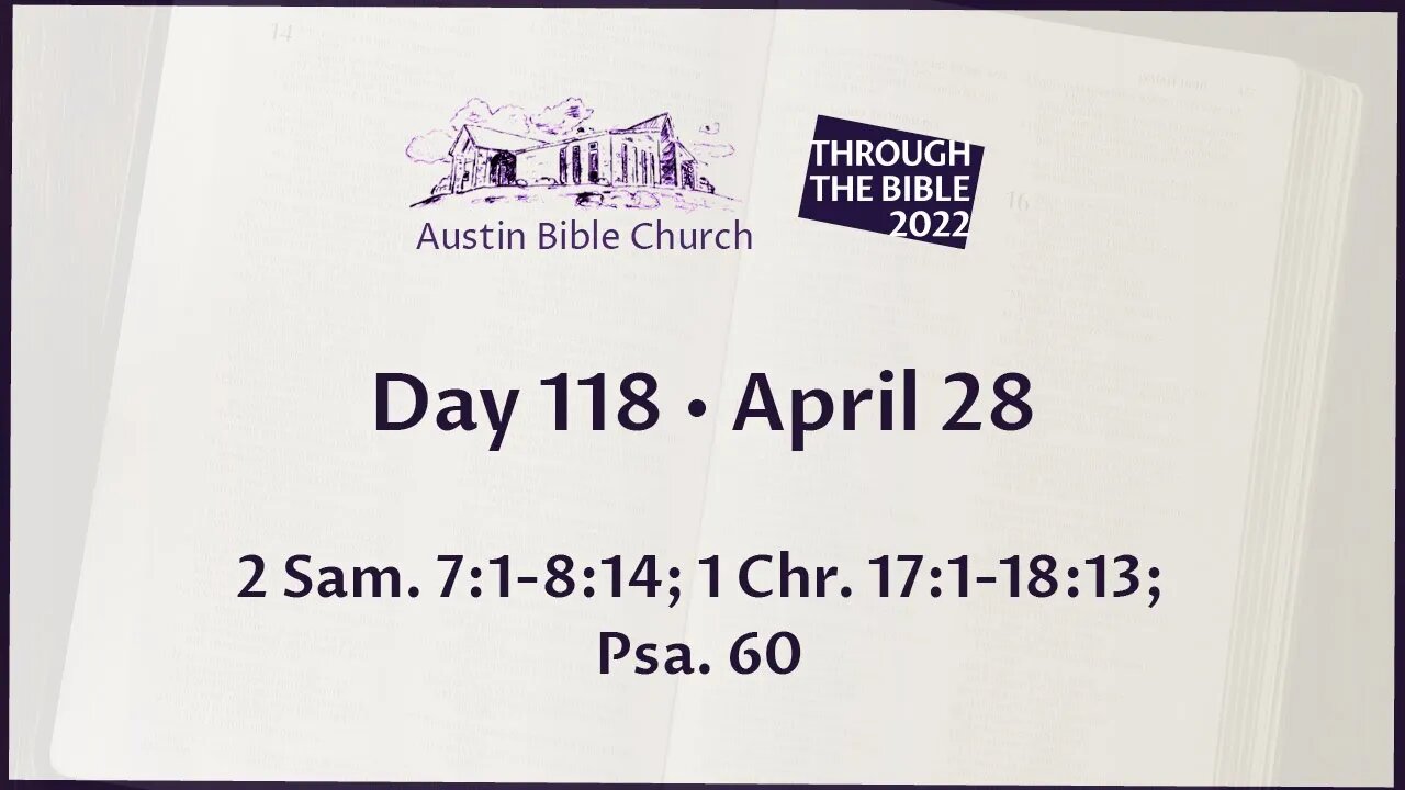 Through the Bible 2022 (Day 118)