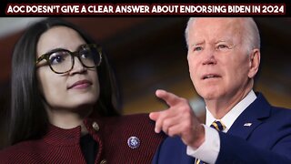 AOC Doesn't Give A Clear Answer About Endorsing Biden In 2024