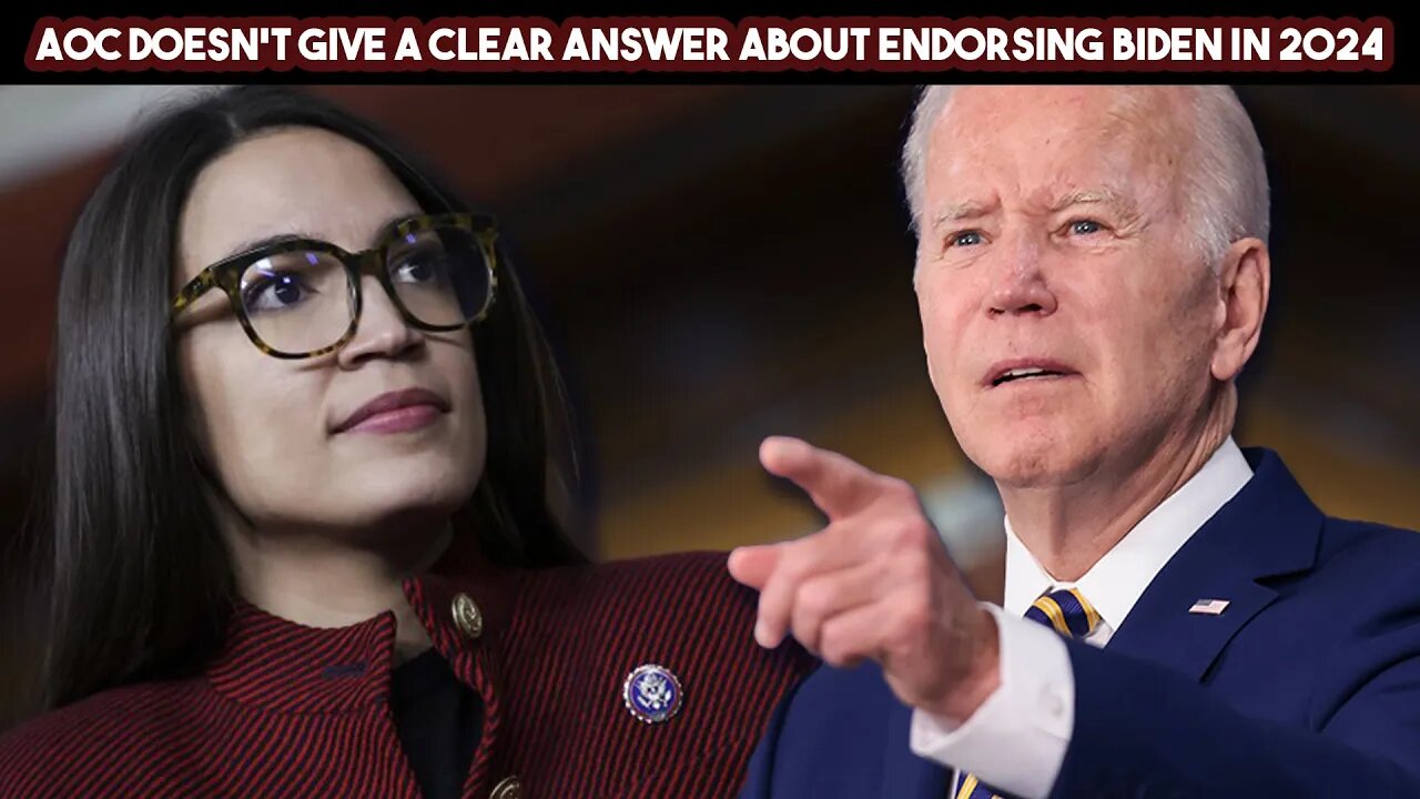 AOC Doesn't Give A Clear Answer About Endorsing Biden In 2024