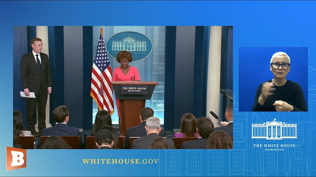 WH Press Secretary Karine Jean-Pierre speaking with reporters...