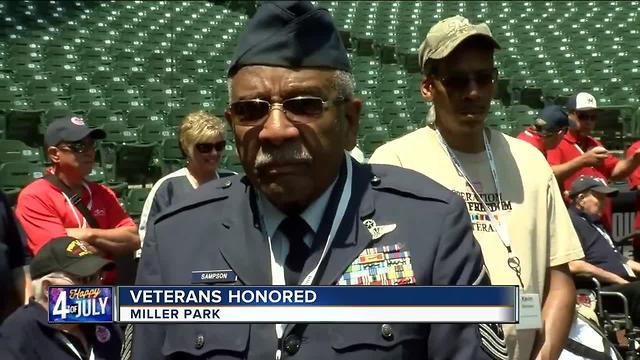 Veterans honored at Miller Park