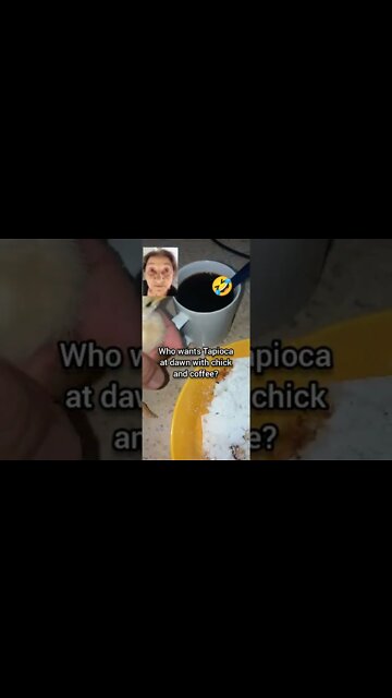 QUEM QUER TAPIOCA, PINTO E CAFÉ? Who wants Tapioca at dawn with chick and coffee? In Brasil!