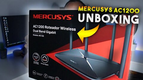 ROTEADOR MERCUSYS AC1200 - REALMENTE VALE A PENA? Unboxing e Detalhes