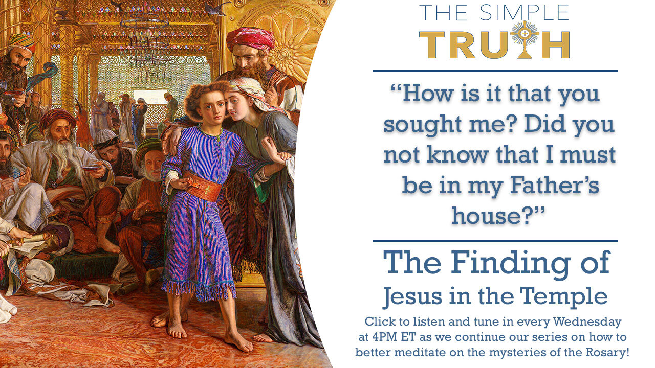 The Fifth Joyful Mystery: The Finding of the Child Jesus in the Temple