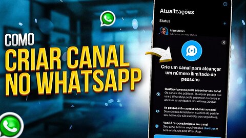 Como CRIAR CANAL no WHATSAPP (NOVA FUNÇÃO)