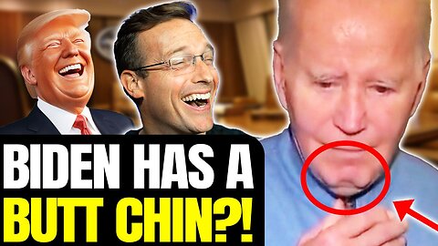 What The HELL Is WRONG With Joe's Chin!? Biden 'Butt Chin' BREAKS Internet | Joe's Face is MELTING👀