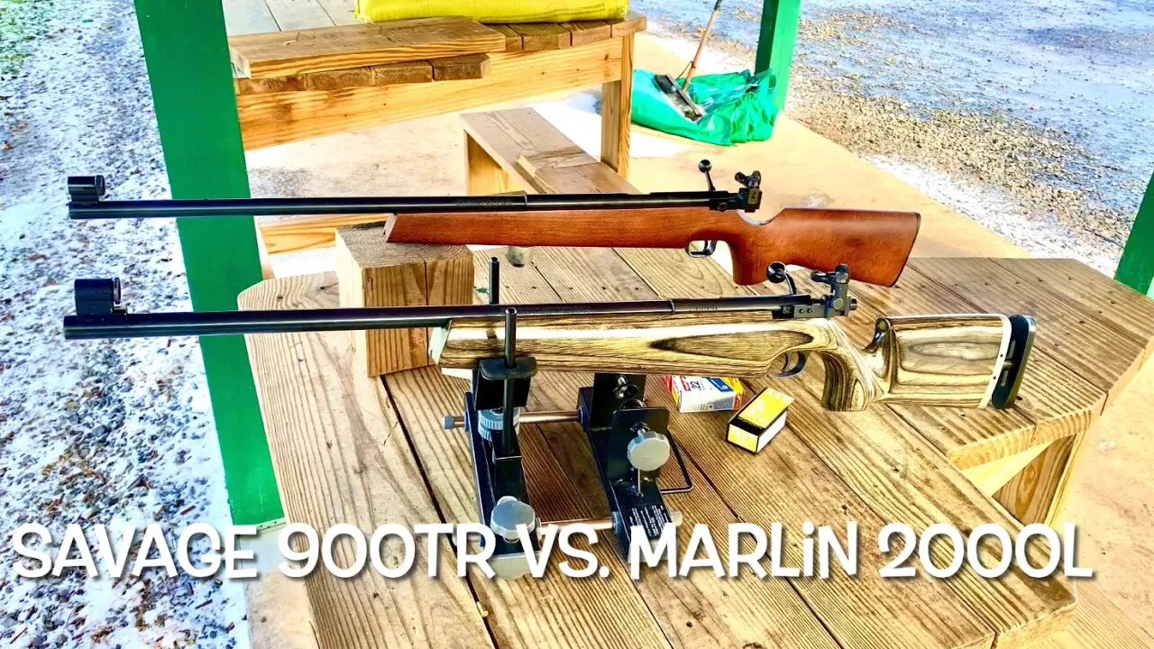 Head to head challenge, Savage 900TR vs Marlin 2000L bolt action target rifles geco aguila and eley