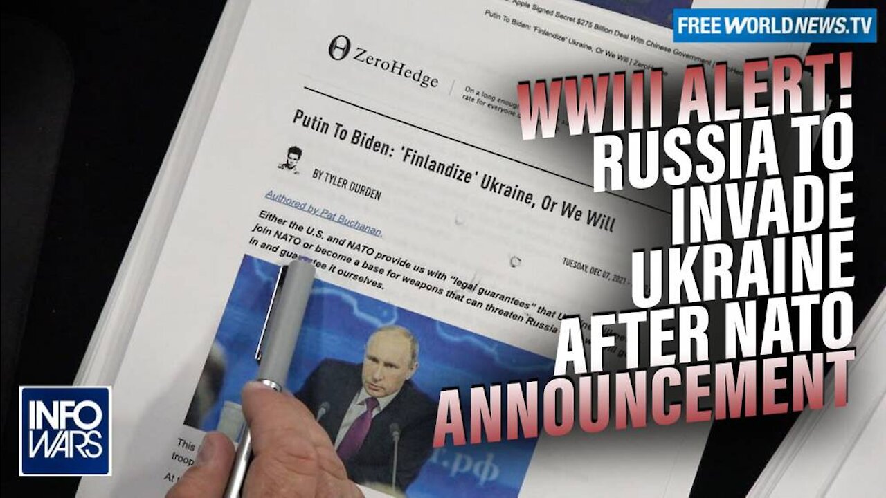 WWIII Alert! Russia Threatens to Invade Ukraine After NATO Announcement