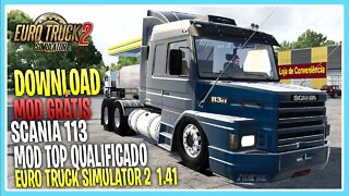 Mod Grátis SCANIA 113 MOTOR V8 ABERTO EURO TRUCK SIMULATOR 2 1.41