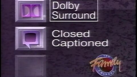 The Family Channel (now Freeform) Closed Captioned Bumper 1992 (102120C)