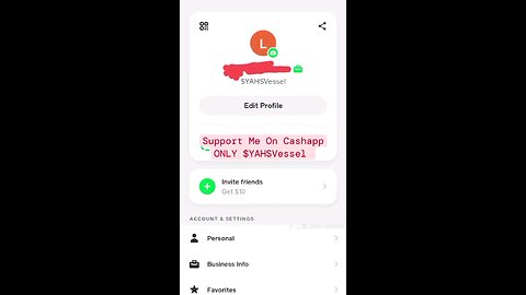 Support Me On Cashapp ONLY $YAHSVessel