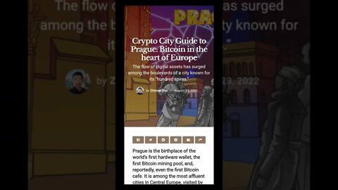 Bitcoin in the heart of Europe #prague #cryptomash @AltcoinDaily @CryptoCasey @BitBoyCrypto