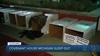 Covenant House Michigan holding young professional sleep-out