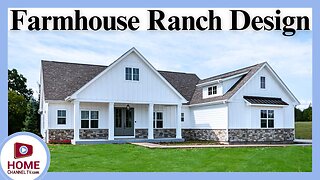 Farmhouse Style Ranch Home Design, New Construction House Tour