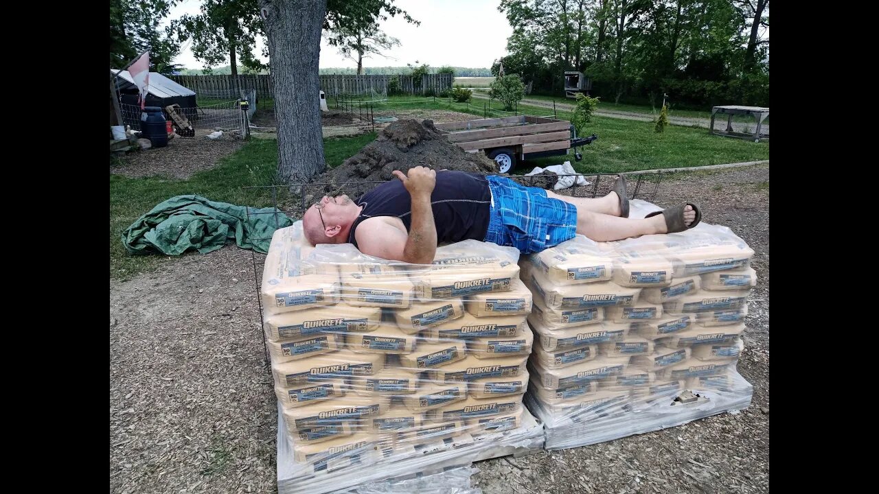 Prepping for the 2nd Concrete Pad / Mini-Barn - DRY POUR METHOD