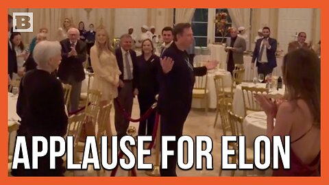 Elon Musk Seen Receiving Round of Applause During Thanksgiving Celebration at Mar-a-Lago
