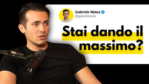 Ti devi svegliare! Stai dando il tuo massimo?