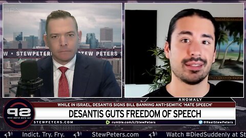 First Amendment Under Attack: Desantis Flies To ISRAEL & Signs Bill GUTTING Freedom Of Speech