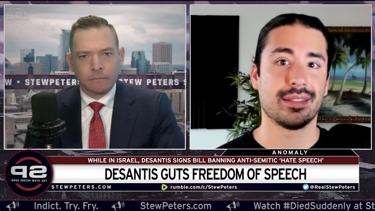 First Amendment Under Attack: Desantis Flies To ISRAEL & Signs Bill GUTTING Freedom Of Speech