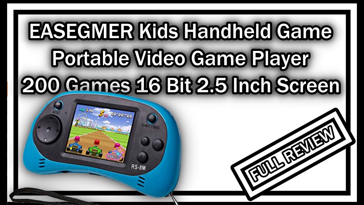 EASEGMER RS-8M Kids Portable Handheld Video Game Player with 200 Games 16 Bit 2.5 Inch FULL REVIEW