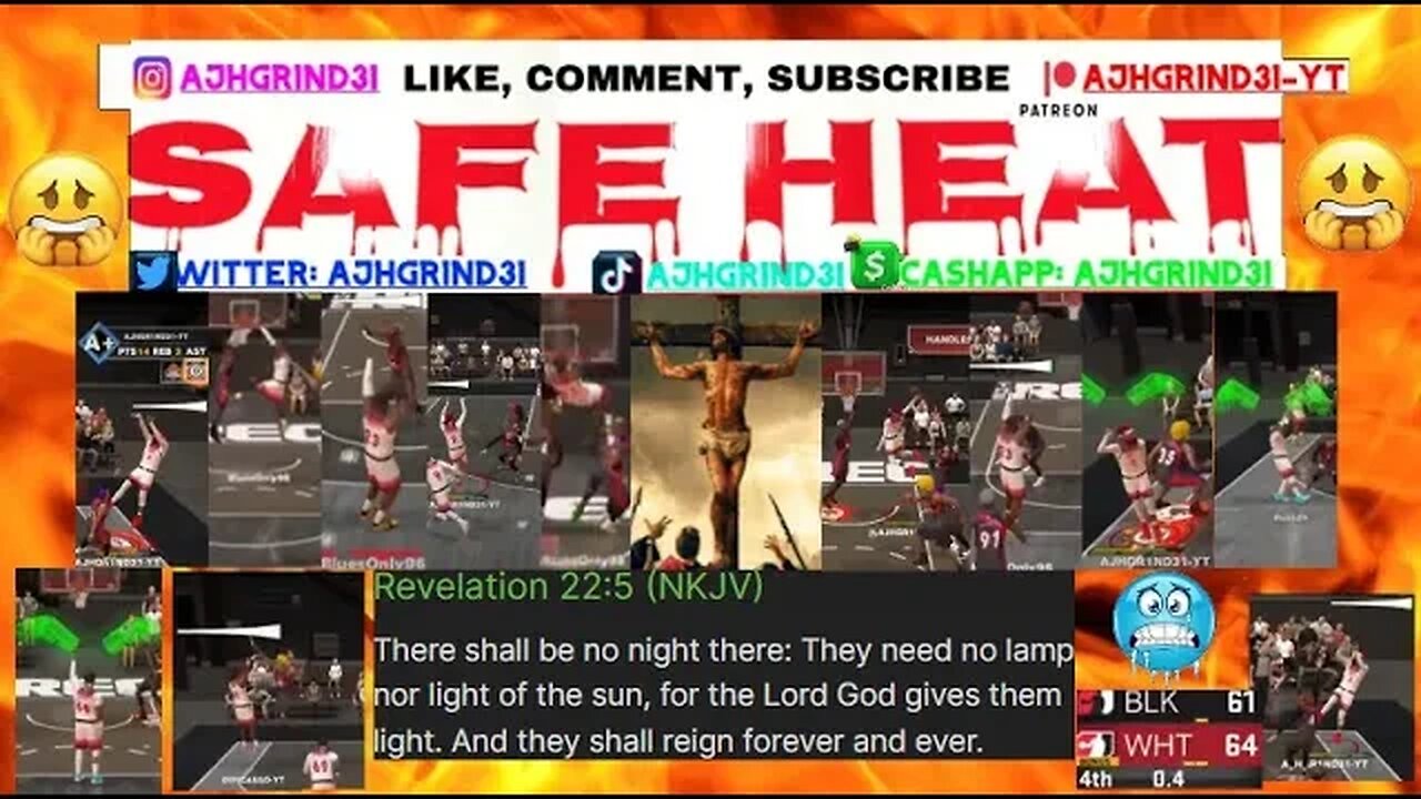 🫣⏱️LAST SECOND 3PT SAFE HEAT W {64PTS, 14REB, 24AST, 23STL, 3BLK} 64-61😮‍💨