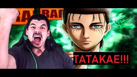 REACT Rap do Eren Yeager Attack on Titan Nível Tatakae TK RAPS - MELHOR DO MUNDO