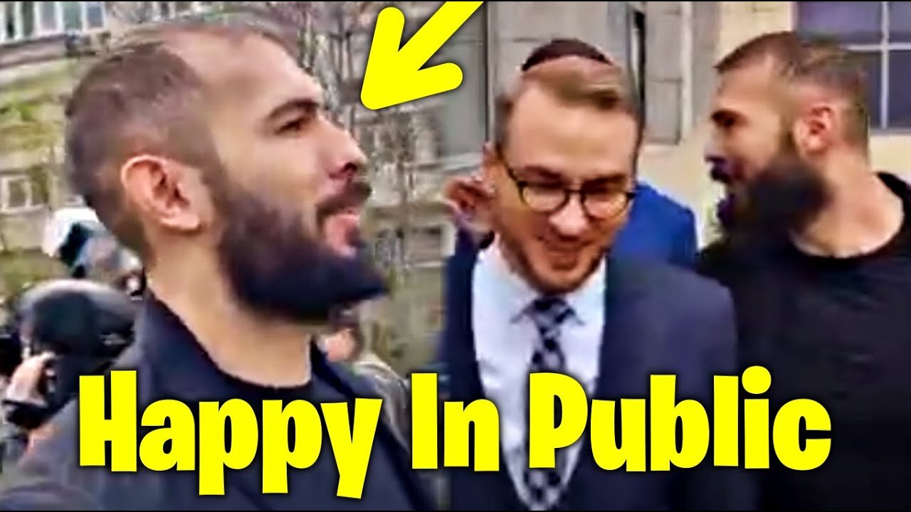 Andrew Tate HAPPY In Public (New Video)