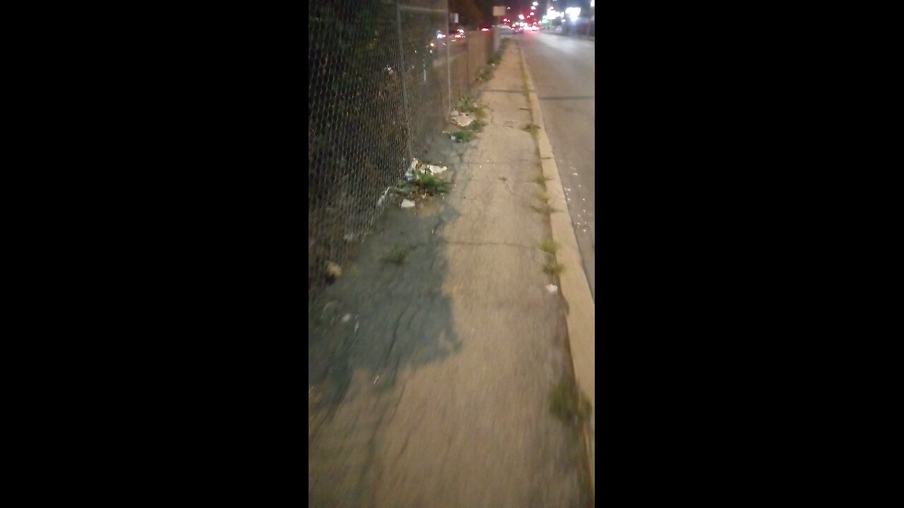 Walking by the Ghetto infamous I-290 expressway better known as heroin highway all alone @ night