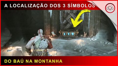 God of war, A localização dos 3 símbolos do baú na Montanha | Super dica