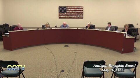 Addison Township Board 5/16/22