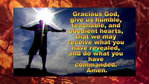FALL Prayer of Illumination #6