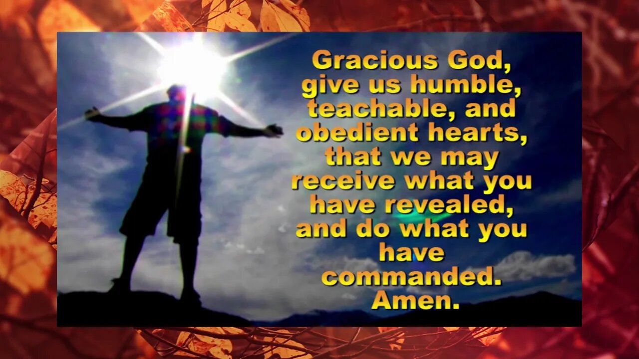 FALL Prayer of Illumination #6