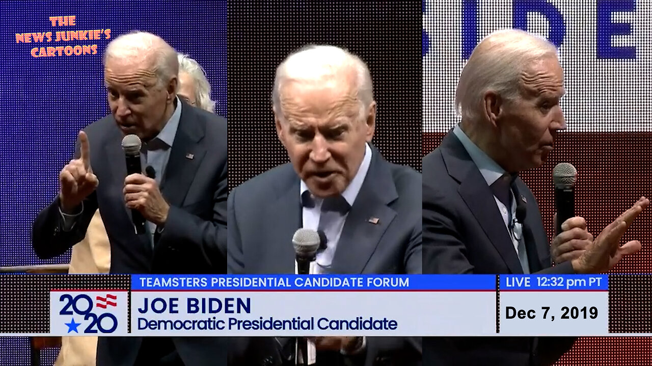 That's how Biden was selected in 2020 primary: "So you go ahead & stack spaghetti sauce at a store in-in-in a supermarket. You control the guy or the woman that runs the rub-run-brings out the carts on-on-or-on a forklift. What happened?