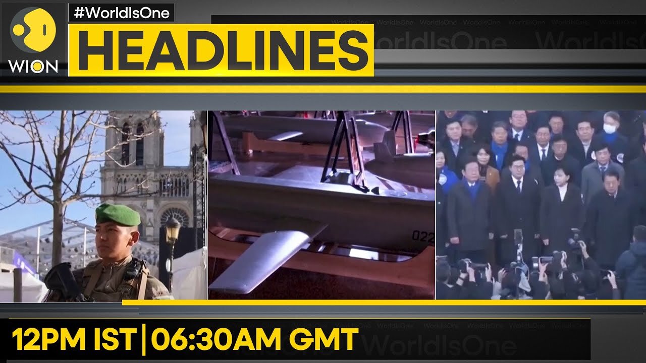Security Tightened Around Notre-Dame | Ukraine Shows Off New 'Rocket'-Drone | Headlines