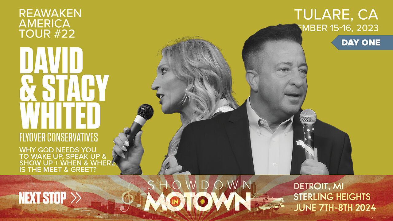 ReAwaken America Tour | David and Stacy Whited with the Flyover Conservatives | Why God Needs You to Wake Up, Speak Up & Show Up