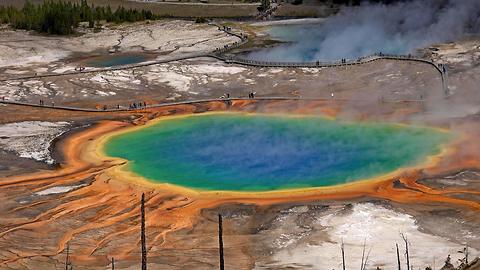 Grand Prismatic Spring, Yellowstone National Park, USA