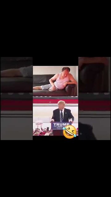 God is a middle aged man, lying on a couch, and he has just discovered... Trump