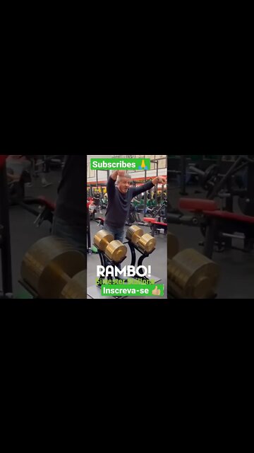 Silvester Stallone o eterno John Rambo levantando 130kg aos 76 anos